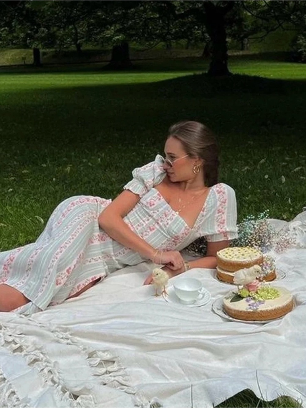 WeWoreWhat Floral Midi Dress